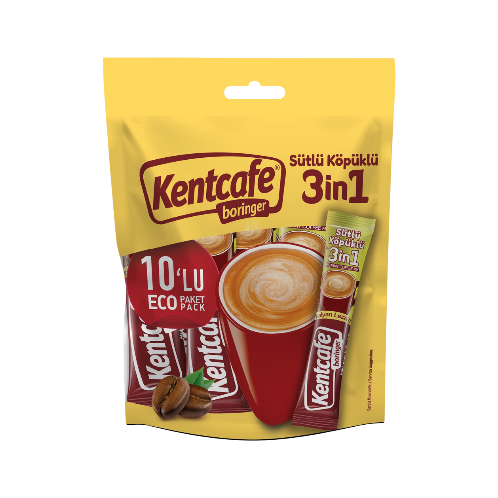 KENT BORİNGER SÜTLÜ  KÖPÜKLÜ 10 LU 18 GR*24*KENTCAFEBORİNGERMYT04371