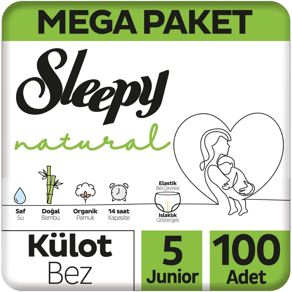 SLEEPY NATURAL MEGA KİLOT BEZ  JUNIOR 5 NO 100KİLOT BEZSLEEPY28006083