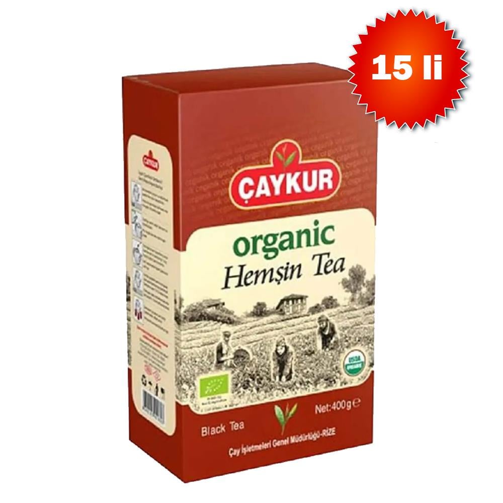 ÇAYKUR ORGANİK HEMŞİN ÇAYI (KARTON KUTU) 400 GR X 15 LİKOLİ ÇAYÇAYKUR150402-K