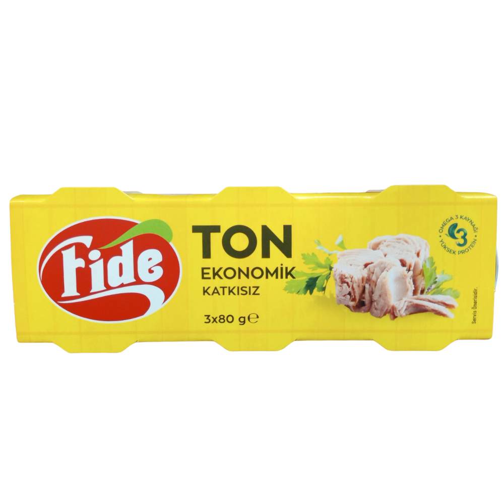 FİDE TON BALIĞI EKONOMİK  3*80 GR SARIKONSERVEFİDE4342