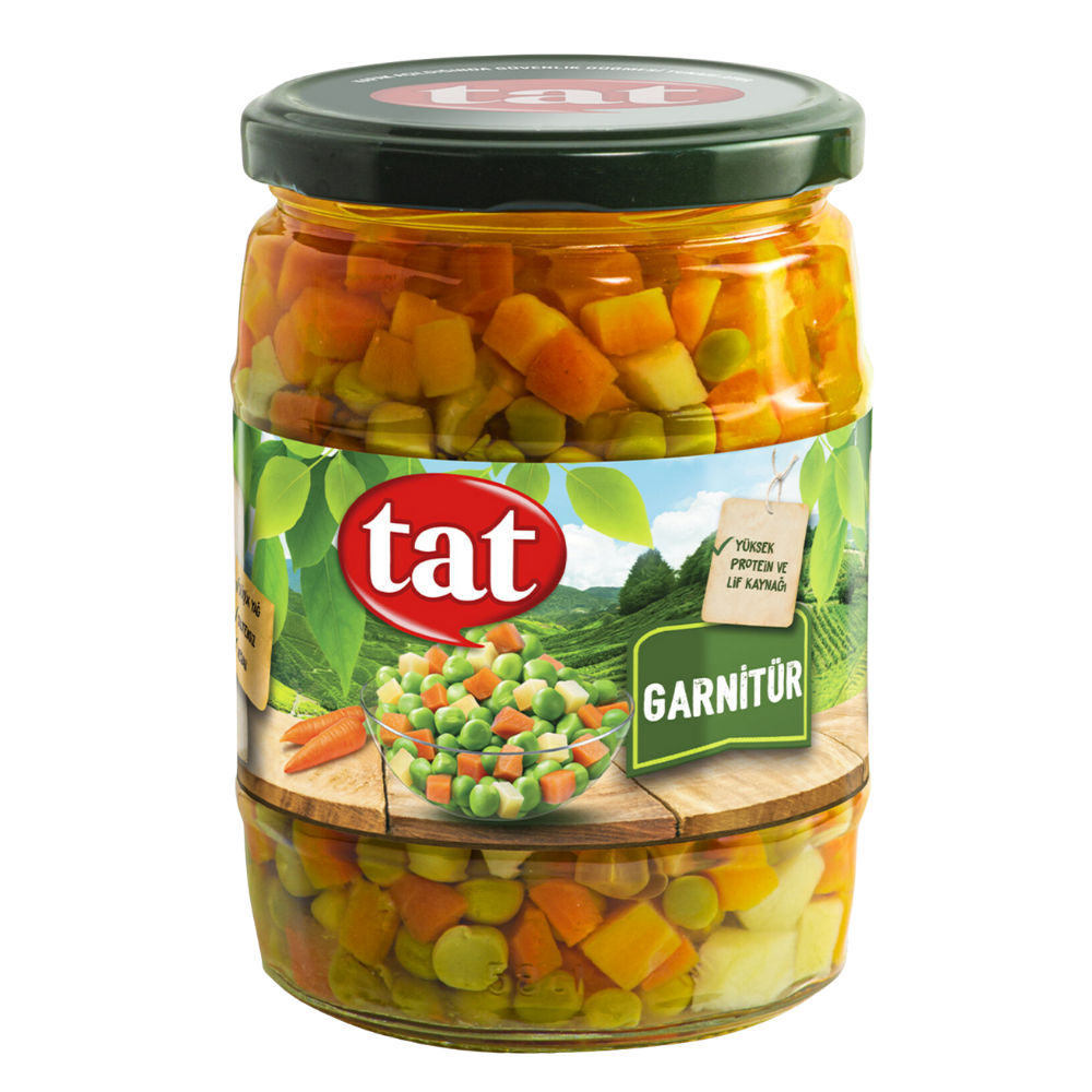 TAT GARNİTÜR CAM KAVANOZ 550 GRKONSERVETAT30000394
