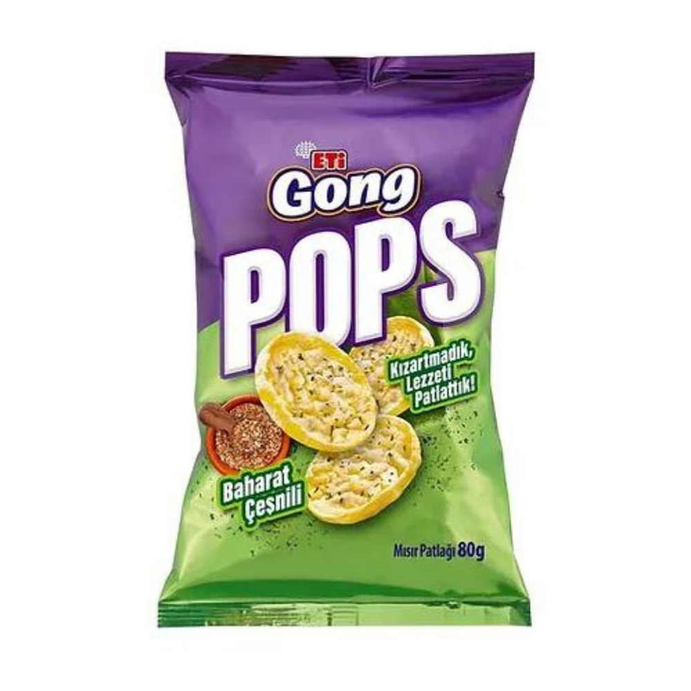 ETİ GONG POPS BAHARATLI ÇEŞNİLİ 80 GKRAKERETİ1247800