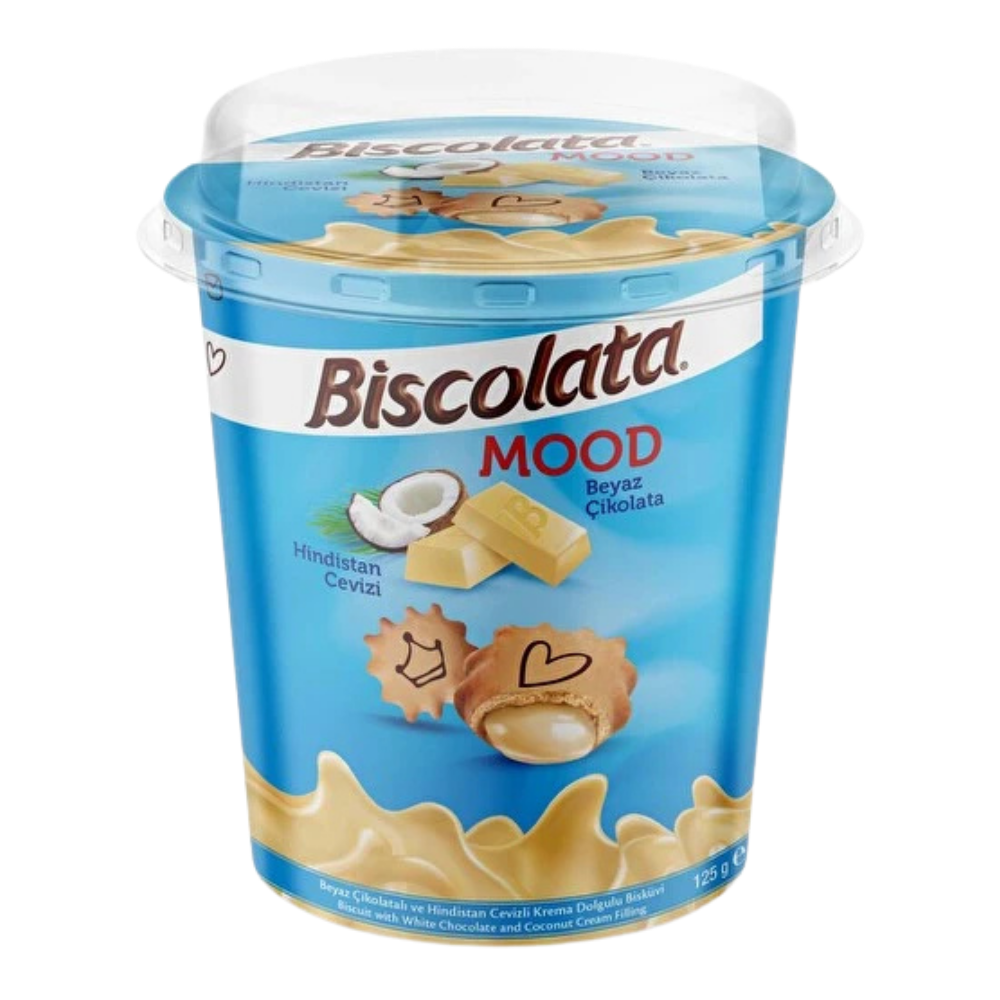 ŞÖLEN BISCOLATA MOOD HİNDİSTAN CEVİZLİ 125 GRKREMALI BİSKÜVİMarkasızMA.BIS.5604.02