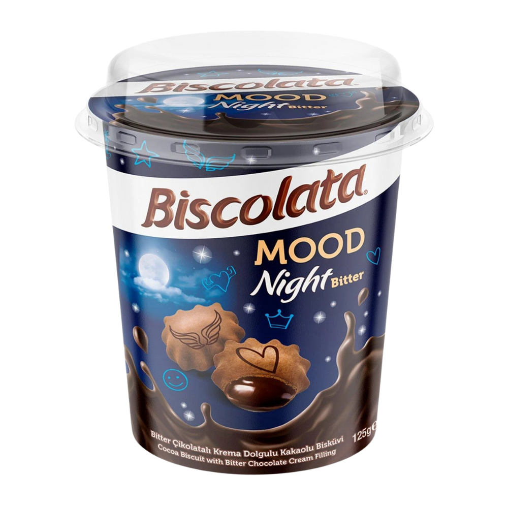 ŞÖLEN BİSCOLATA MOOD NIGHT BİTTER 125 GRKREMALI BİSKÜVİMarkasızMA.BIS.5704.05