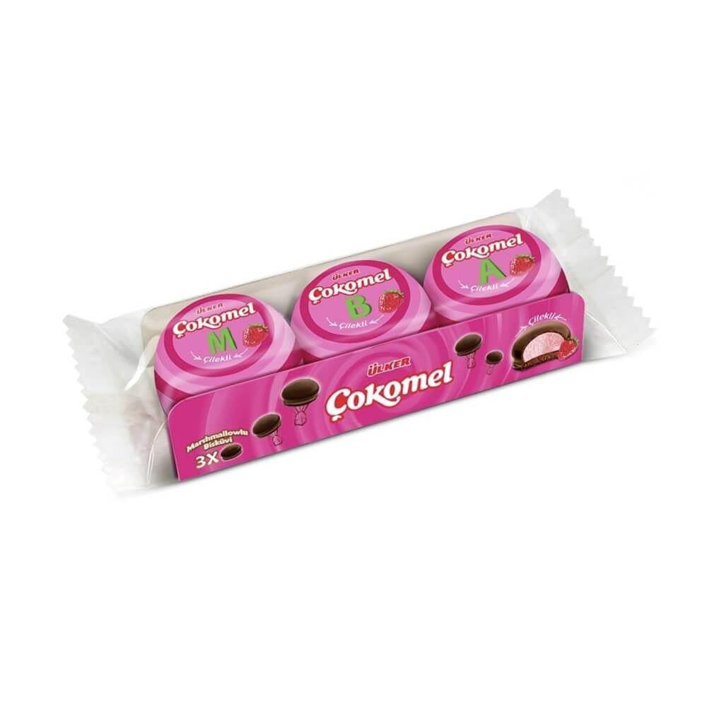 ÜLKER ÇOKOMEL MARSHMALLOWLU ÇİLKLİ 3X12 GRKREMALI BİSKÜVİÜLKER131201
