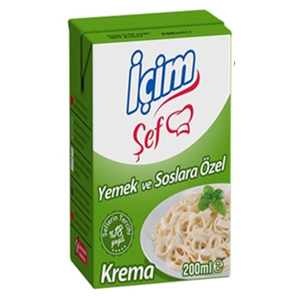 İÇİM ŞEF %18 YAĞLIYEMEK VE SOSLARA ÖZEL KREMA 200ML
