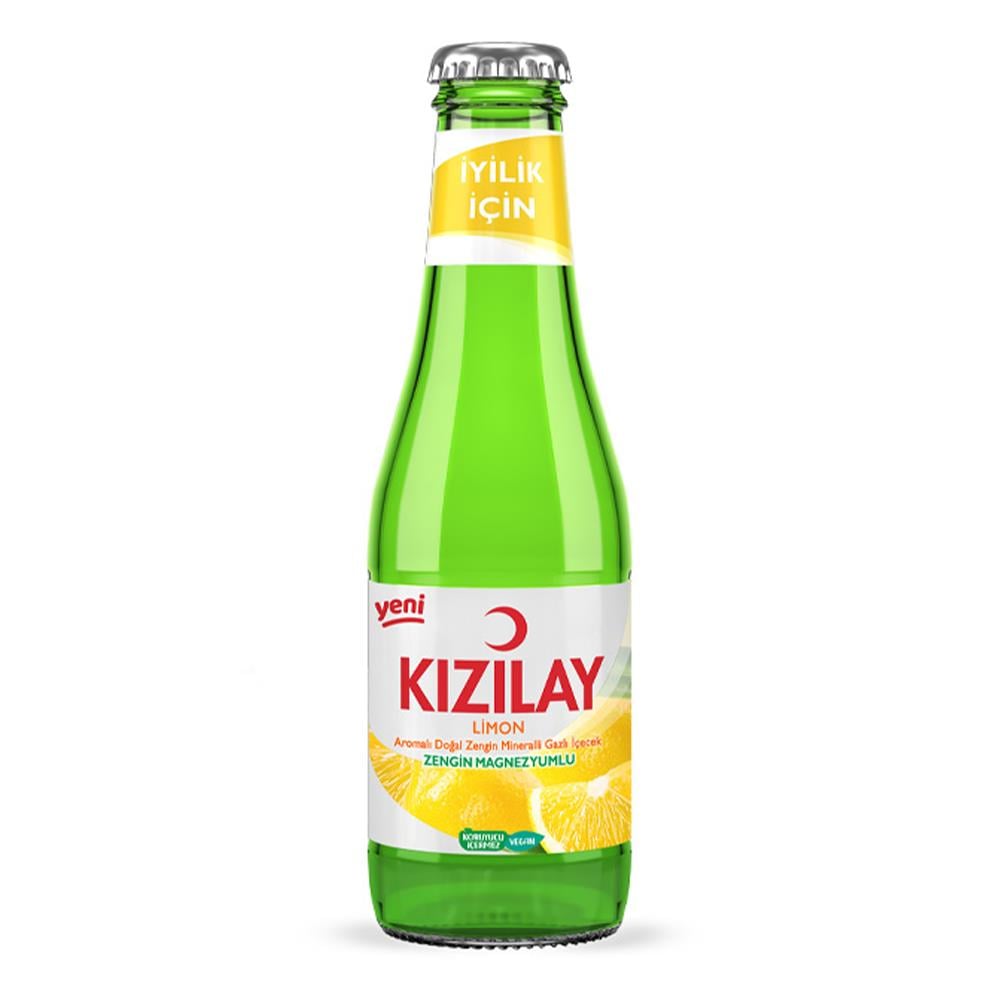 KIZILAY MADEN SUYU LİMON 200 MLMADENSUYUKIZILAY101-0484