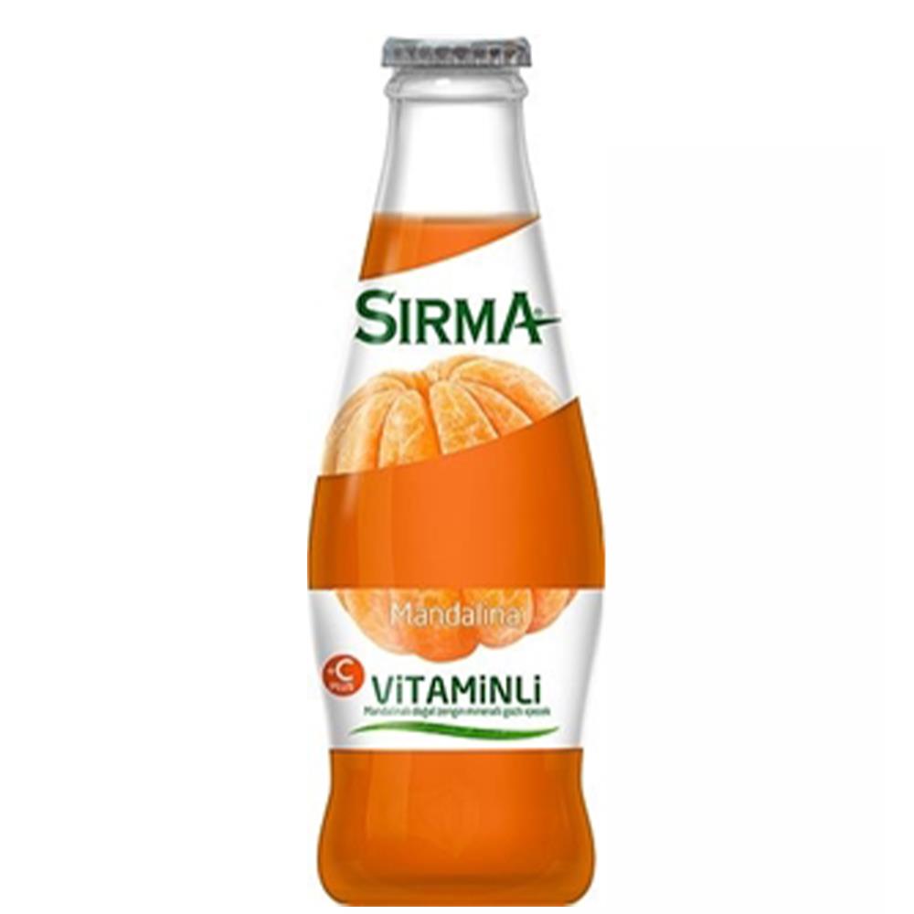 SIRMA MADEN SUYU MANDALİNA VİTAMİNLİ CAM 200 MLMADENSUYUSIRMA3000835
