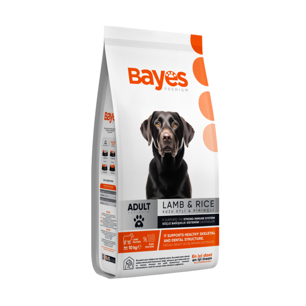 BAYES KÖPEK KURU MAMA KUZU ET-PİRİNÇ YETİŞKİN 10 KGMAMABAYES760151