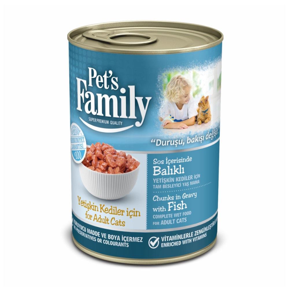PET‘S FAMILY  YETİŞKİN KEDİLER İÇİN BALIKLI MAMA 400 GRMAMAPETS FAMİLİY310-012