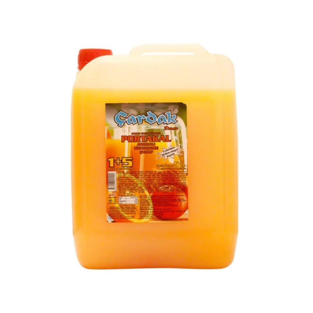 ÇARDAK PORTAKAL AROMALI ŞURUP 1+5 5 LTMEYE SUYUÇARDAK9650