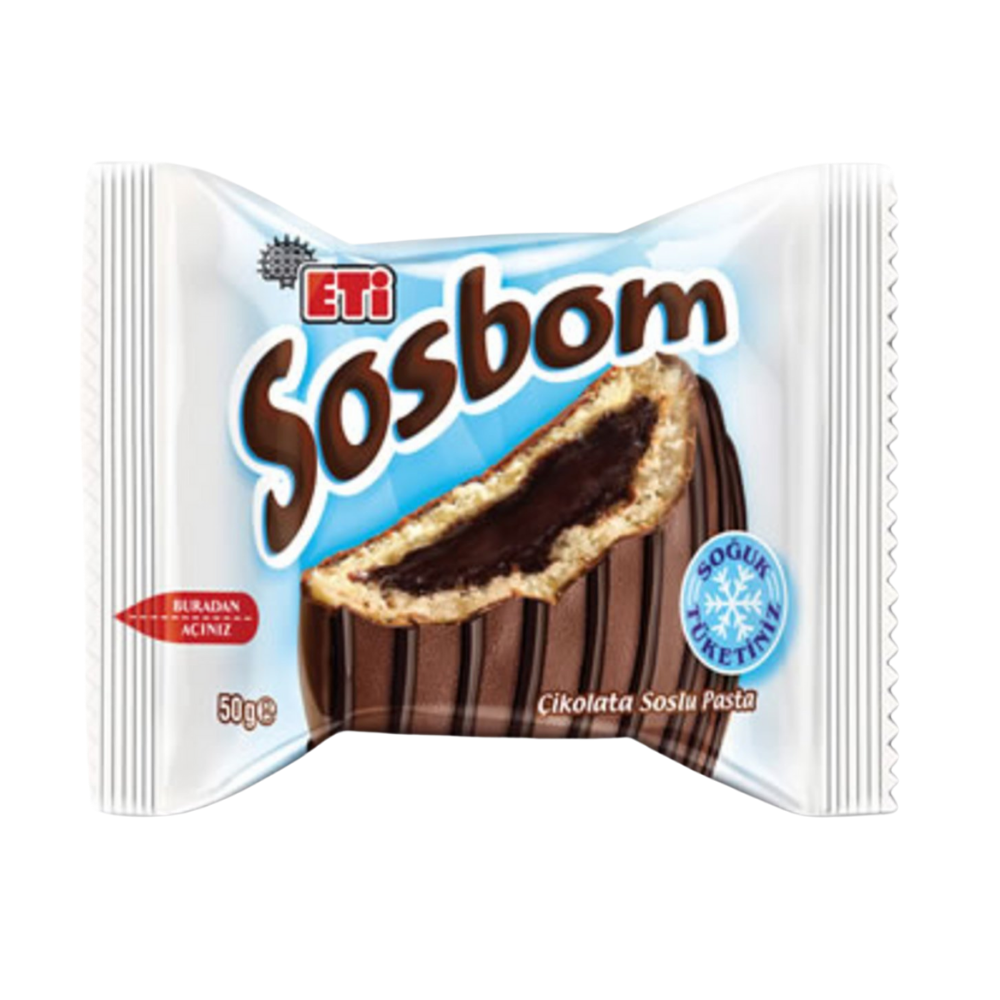 ETİ SOSBOM ÇİKOLATA SOSLU KEK 50 GRMİNİ KEKETİ1764100