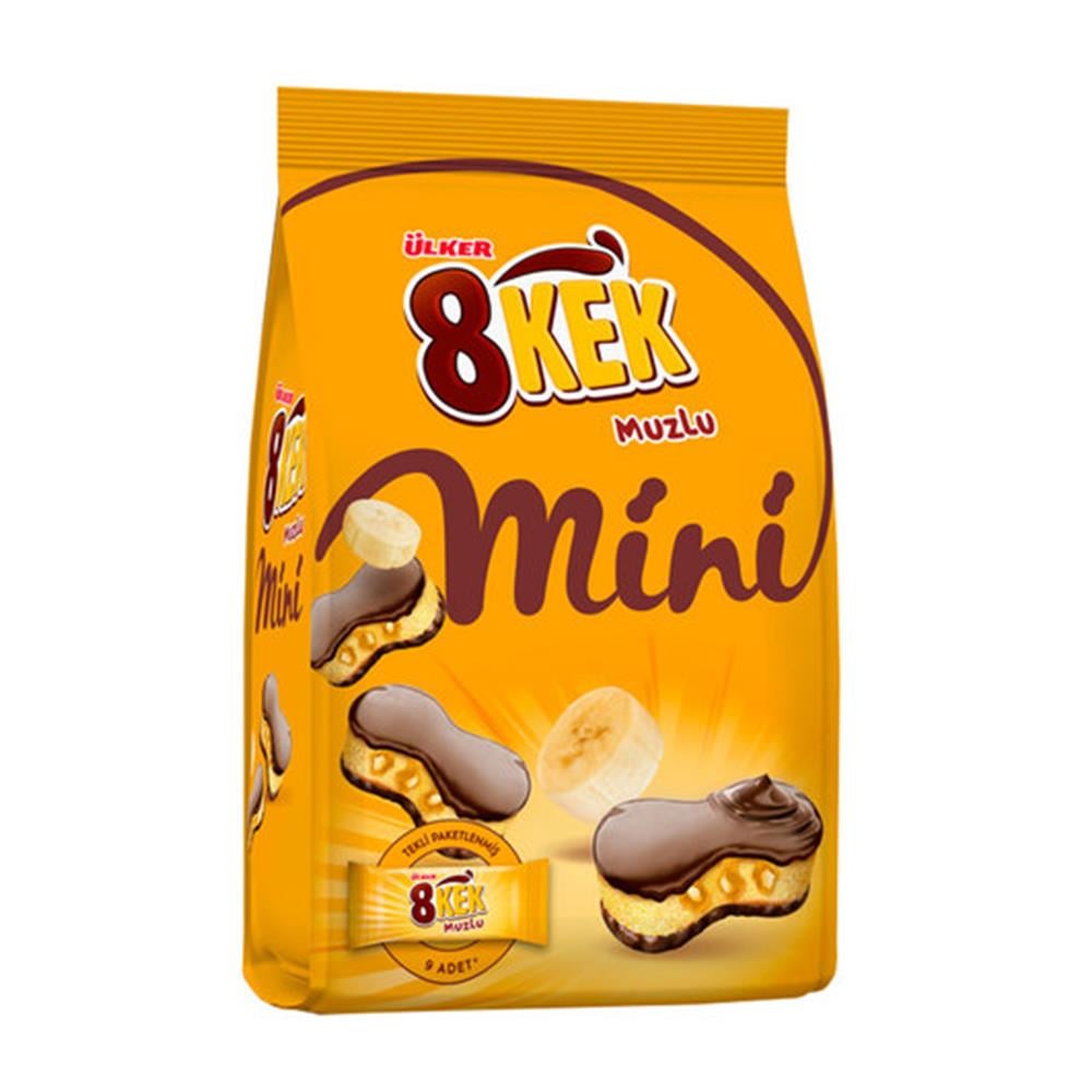 ÜLKER 8 KEK MİNİ MUZLU 162 GRMİNİ KEKÜLKER0082509