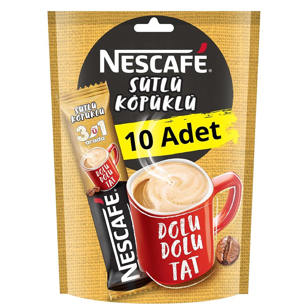 NESCAFE 3 Ü 1 ARADA SÜTLÜ KÖPÜKLÜ 10'LUNESCAFENESCAFE212996