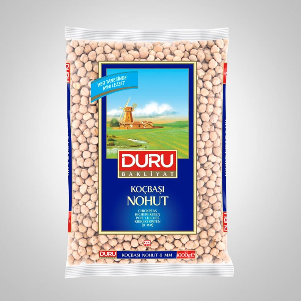 DURU KOÇBAŞI NOHUT 8 MM 1000 GRNOHUTDURU15.00.00022