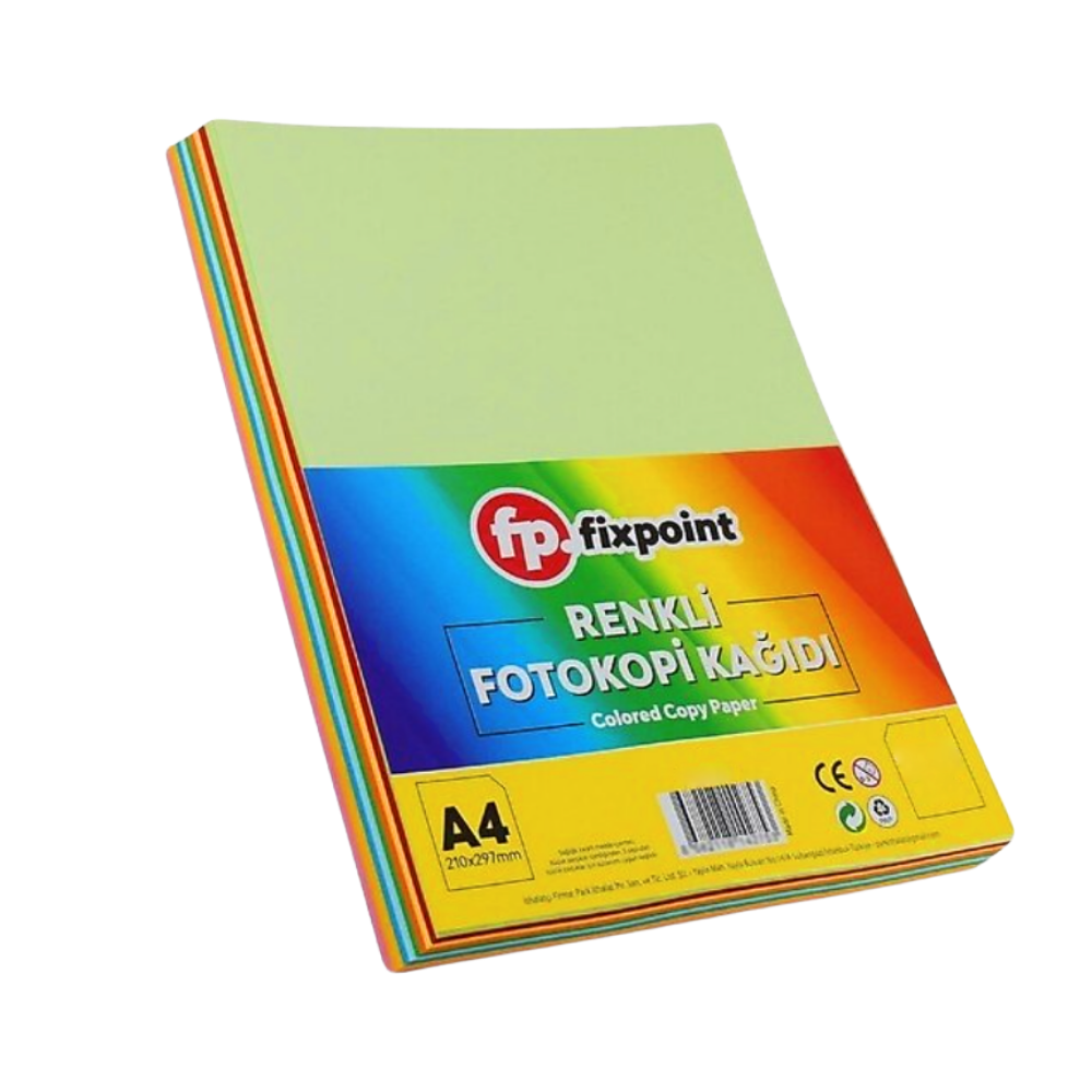 FİXPOİNT A4 RENKLİ FOTOKOPİ KAĞIDI 50 Lİ 10 RENK P-5624OFİS MALZEMELERİFİXPOİNT56001.3874