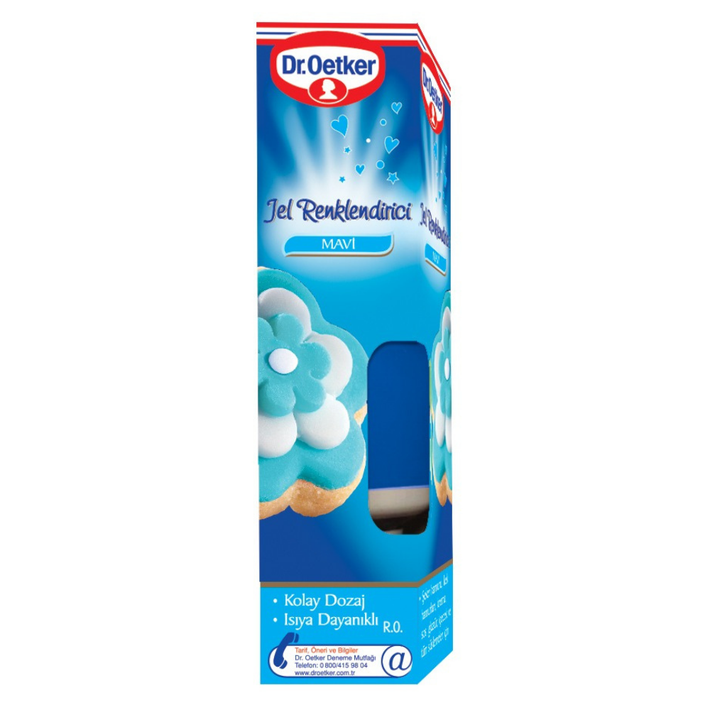DR.OETKER JEL RENKLENDİRİCİ MAVİ 10 GRPASTA YARDIMCILARIDR.OETKER109423