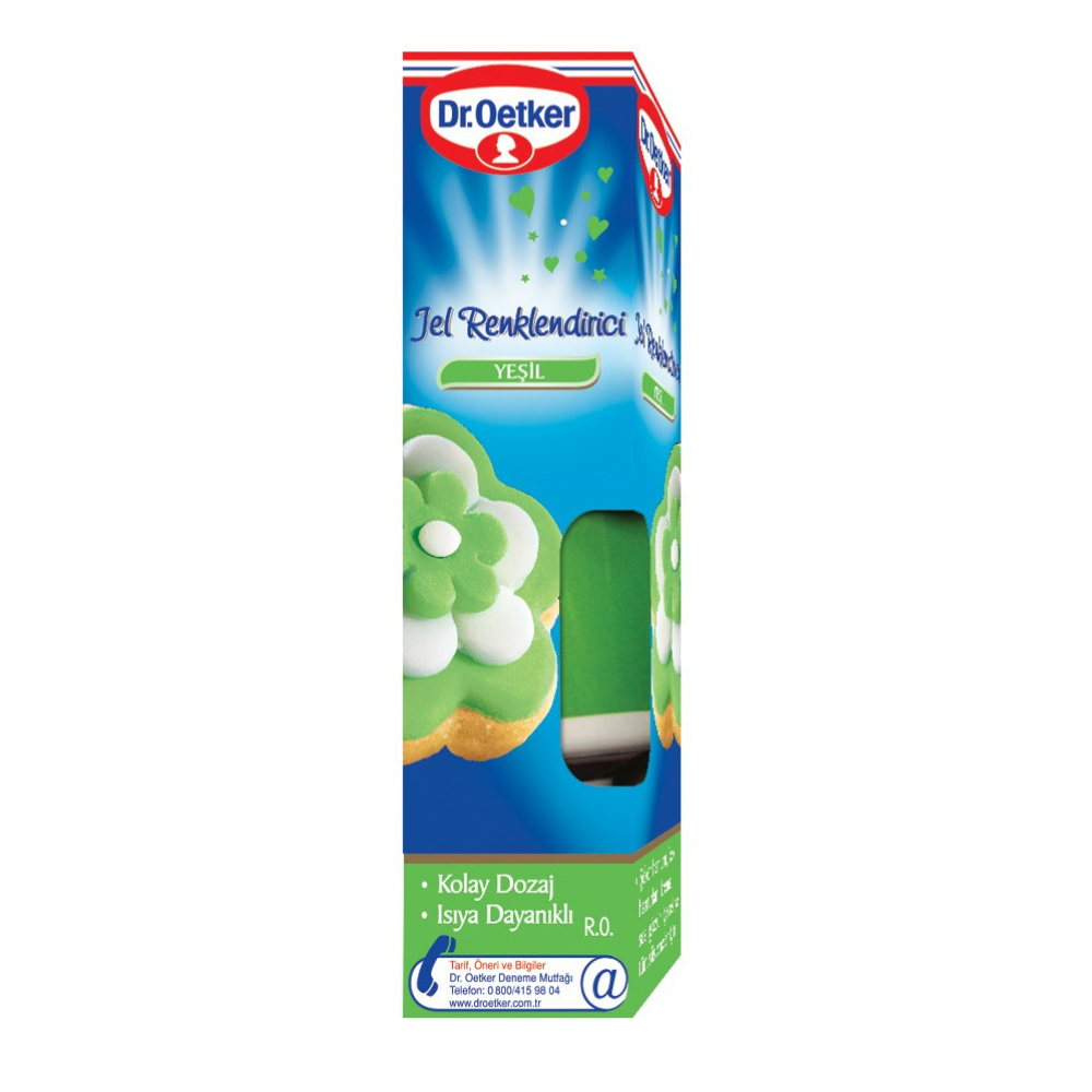 DR.OETKER JEL RENKLENDİRİCİ YEŞİL 10 GRPASTA YARDIMCILARIDR.OETKER109424
