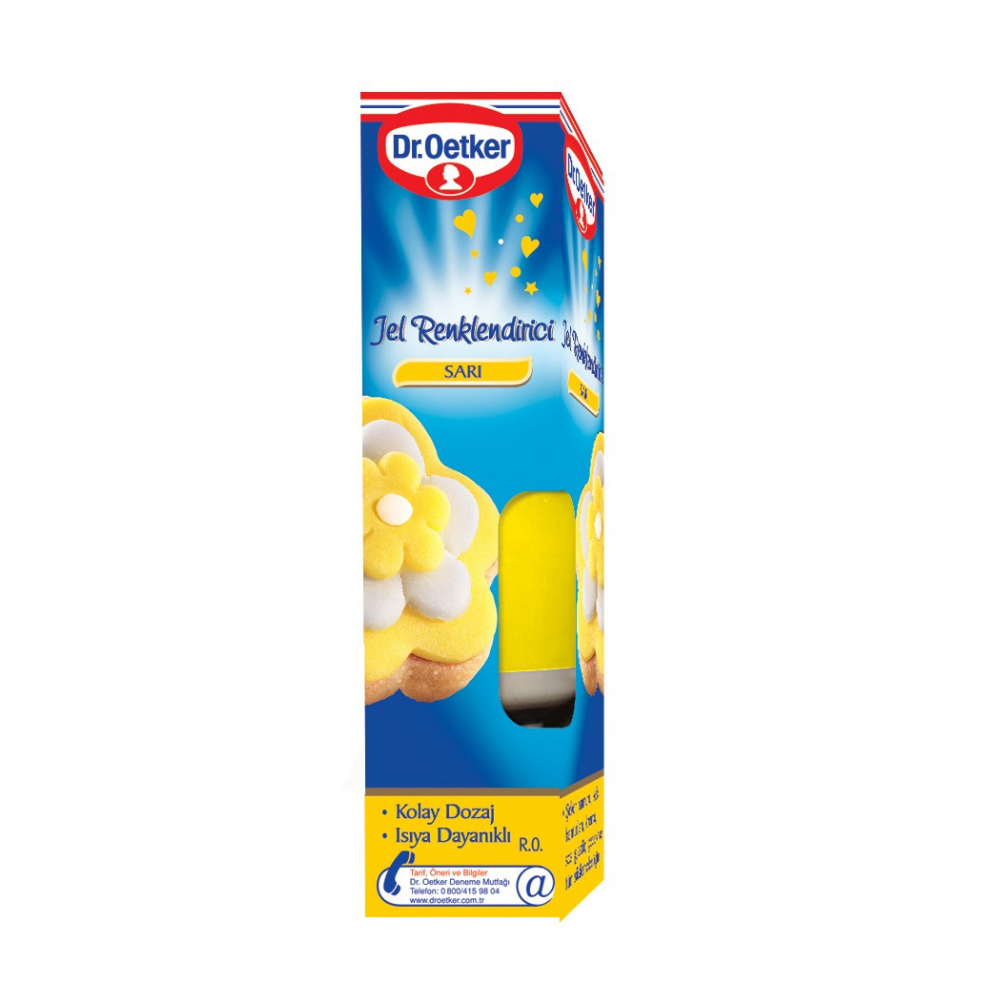 DR.OETKER JEL RENKLENDİRİCİ SARI 10 GRPASTA YARDIMCILARIDR.OETKER109425