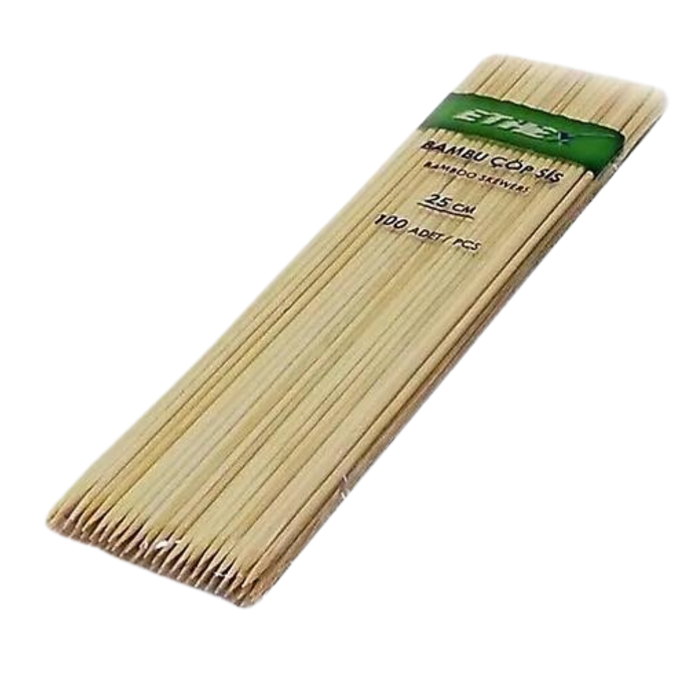 ETHEX ÇÖP ŞİŞ 100'LÜ 25 CMPİKNİK MALZEMELERİMarkasızEKN0001