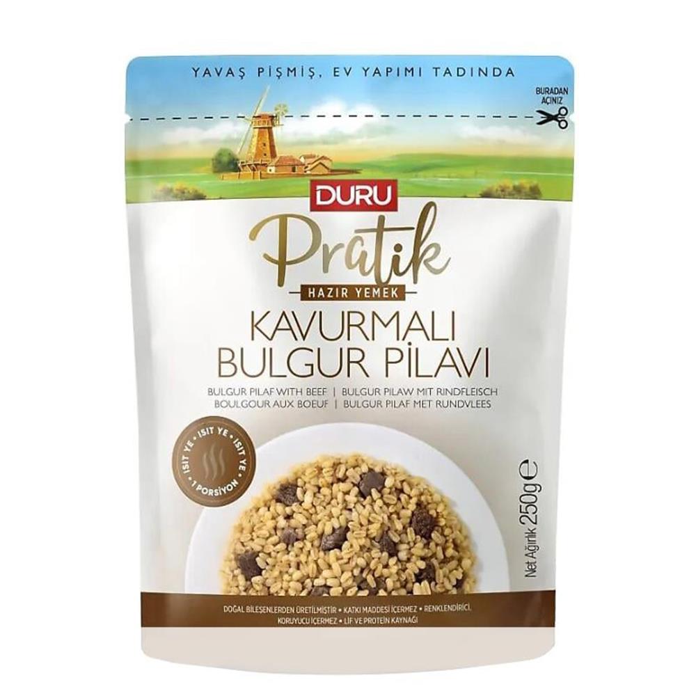 DURU PRATİK KAVURMALI BULGUR PİLAVI 250 GRPRATİK YEMEKDURU8558