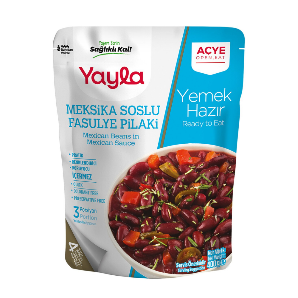YAYLA MEKSİKA SOSLU PİLAKİ 400 GRPRATİK YEMEKYAYLA1 695