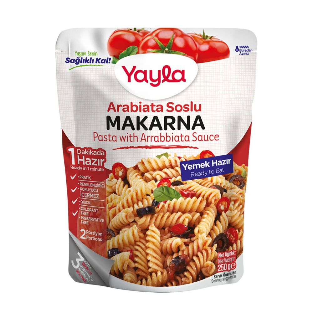 YAYLA ARABİATA SOSLU MAKARNA 250 GRPRATİK YEMEKYAYLA1 701