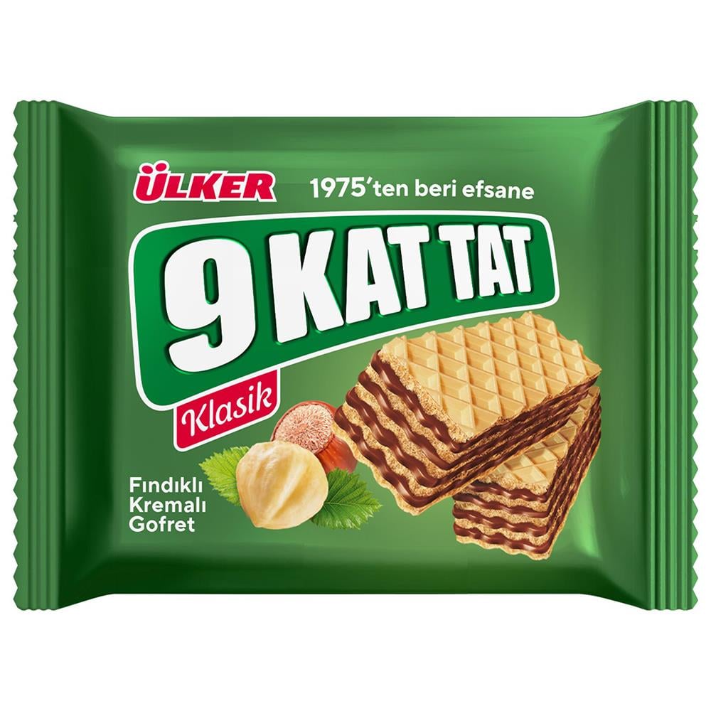 ÜLKER 9 KAT TAT FINDIKLI GOFRET 39GRRULO GOFRETÜLKER0086103