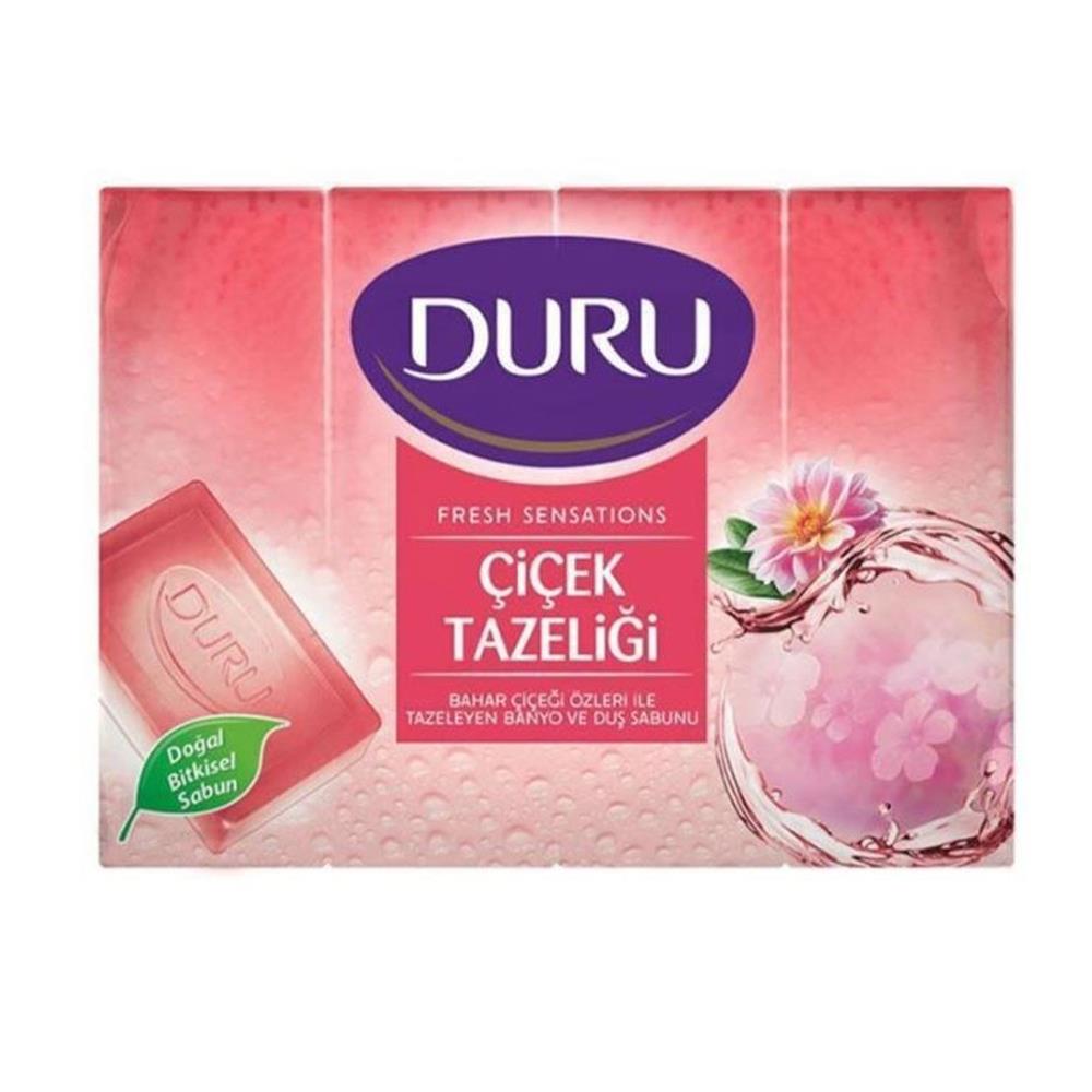 DURU FRESH ÇİÇEK TAZELİĞİ SABUN 4‘LÜ 600 GRSABUNDURU514112M