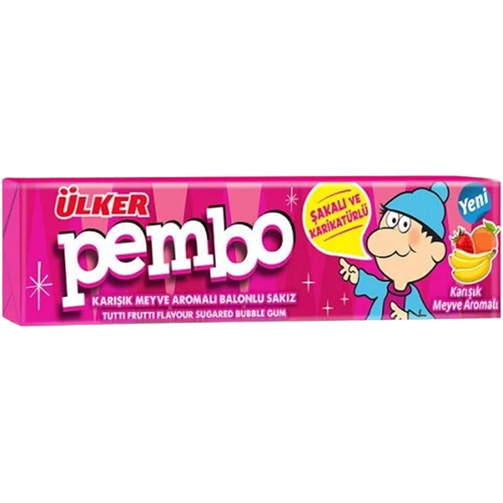 ÜLKER PEMBO TUTTİ FRUTTİ SAKIZ 22,5 GRSAKIZÜLKER0229009
