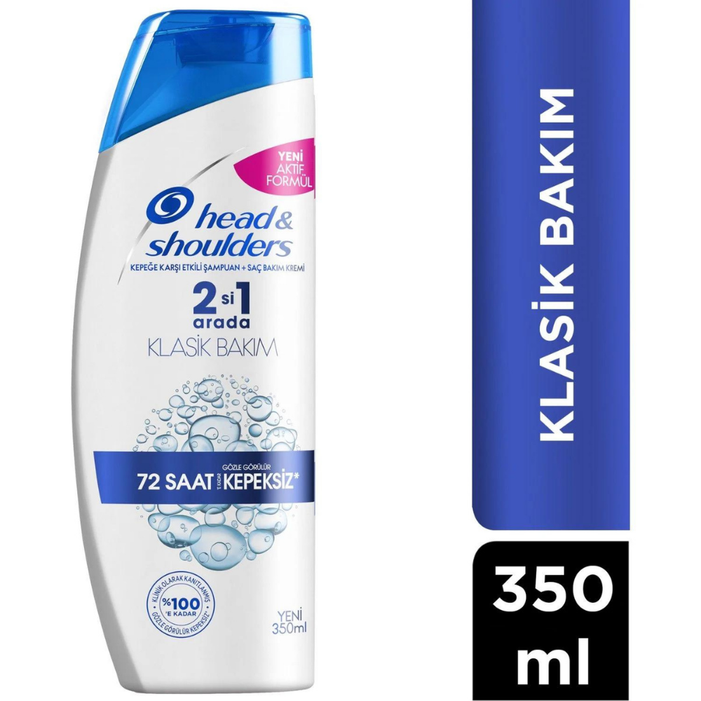 HEAD & SHOULDERS 2 Sİ 1 ARADA KLASİK BAKIM ŞAMPUAN 350 MLŞAMPUANHEAD SHOULDERS5013
