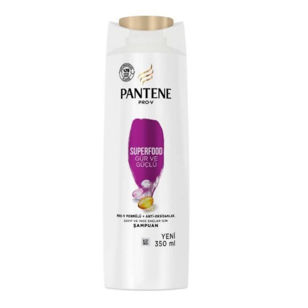 PANTENE SUPERFOOD GÜR VE GÜÇLÜ ŞAMPUAN 350 MLŞAMPUANPANTENE2305