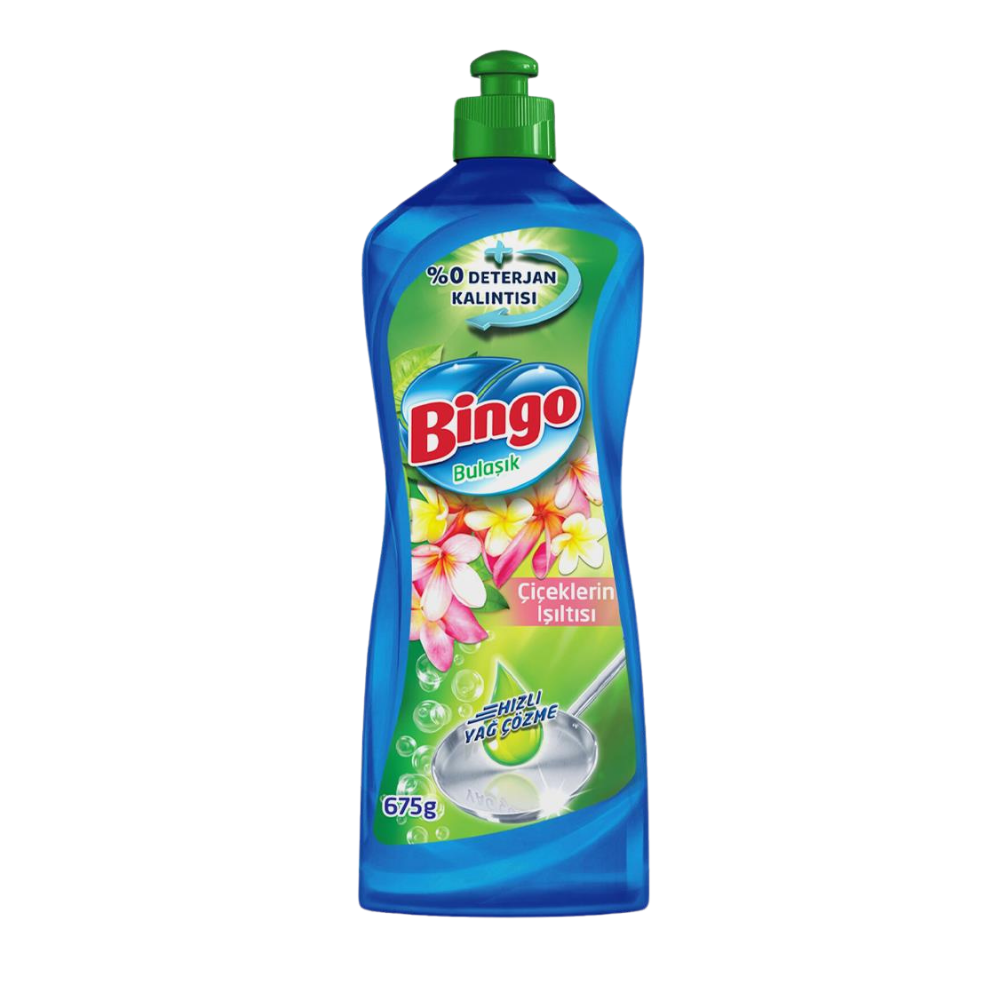 BİNGO SIVI BYLAŞIK DETERJANI 675 GR DYNAMİC ÇİÇEKLERİN IŞILTISISIVI BULAŞIK DETEJANIBİNGOB8690536900275