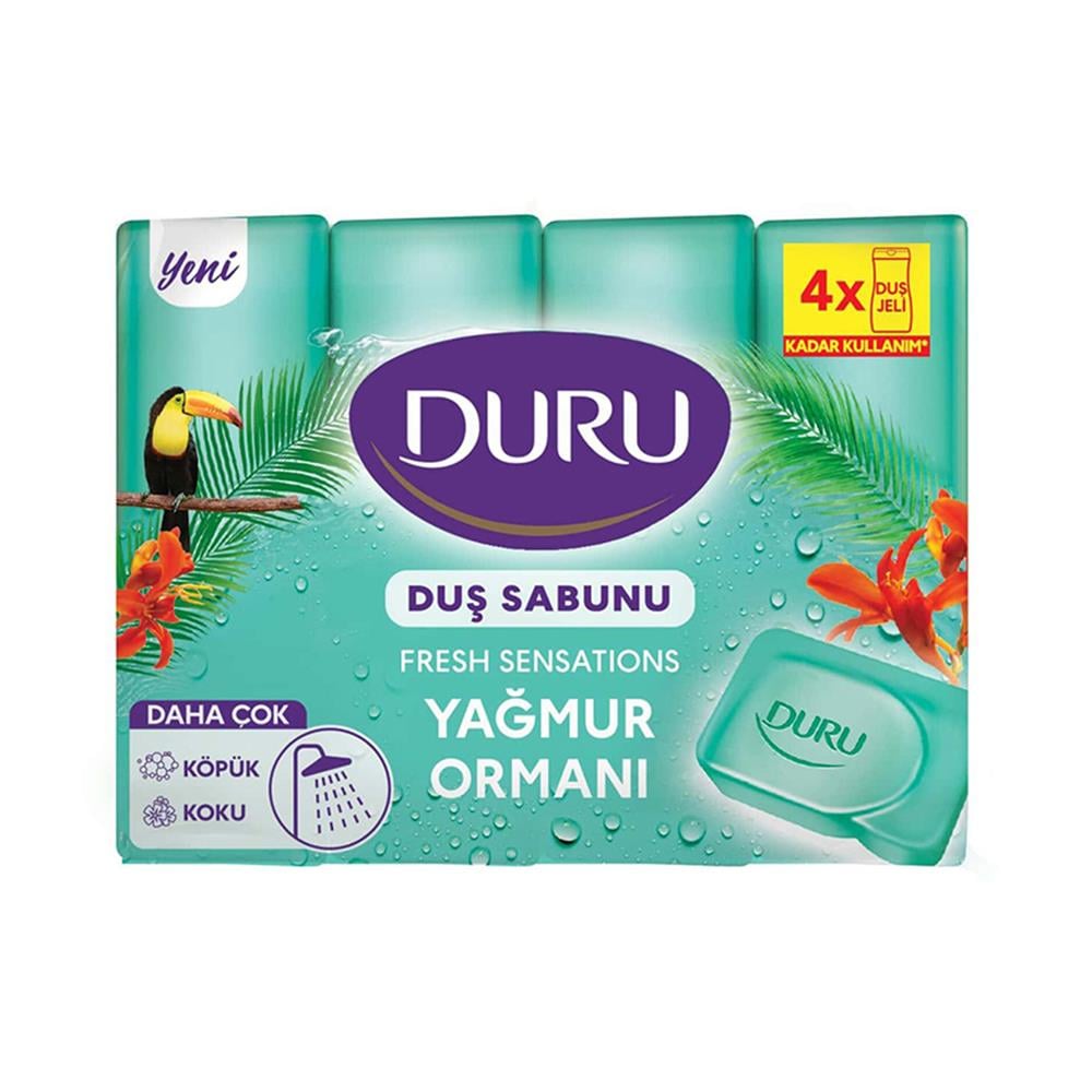 DURU FRESH YAĞMUR ORMANI SABUN 4‘LÜ 600 GRSIVI SABUNDURU514110M