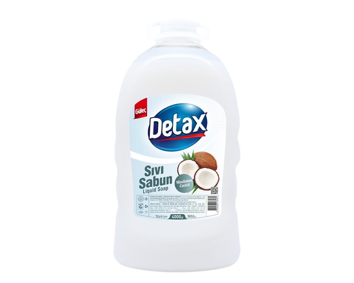 GÜLEÇ DETAX SIVI SABUN H.CEVİZLİ 3000 MLSIVI SABUNGÜLEÇ152.001.0080