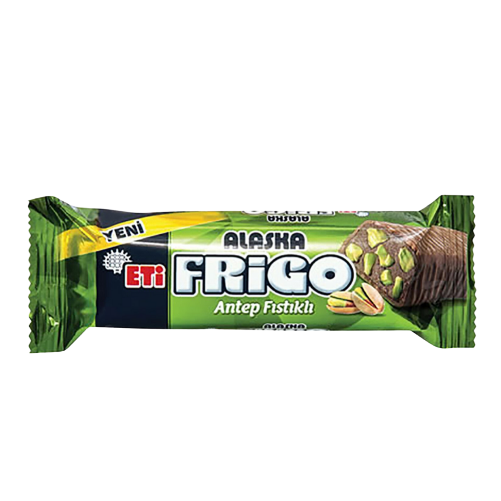 ALASKA FRİGO ANTEP FISTIKLI SÜTLÜ KAPLI 47 GRSÜTLÜ ÇİKOLATAETİ1896800