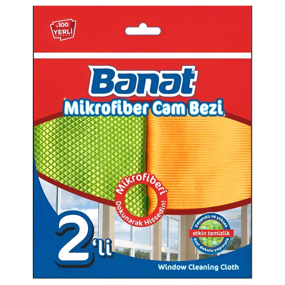 BANAT MİKROFİBER 2 Lİ CAM BEZİTEMZİLİK BEZİBANAT8.35.734479