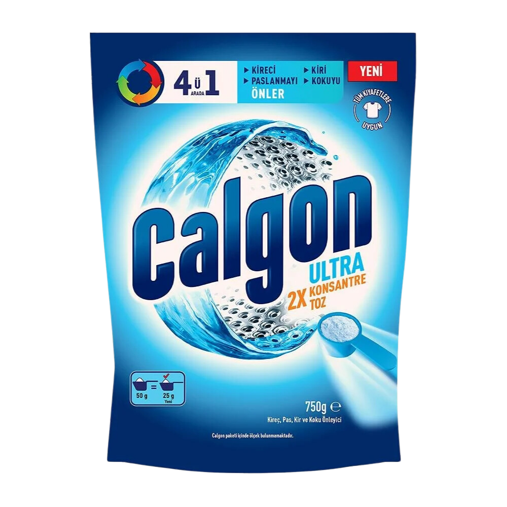 CALGON 4Ü1 ARADA ULTRA KONSANTRE TOZ KİREÇ ÖNLEYİCİ 750 GRTOZ DETERJANMarkasızER11
