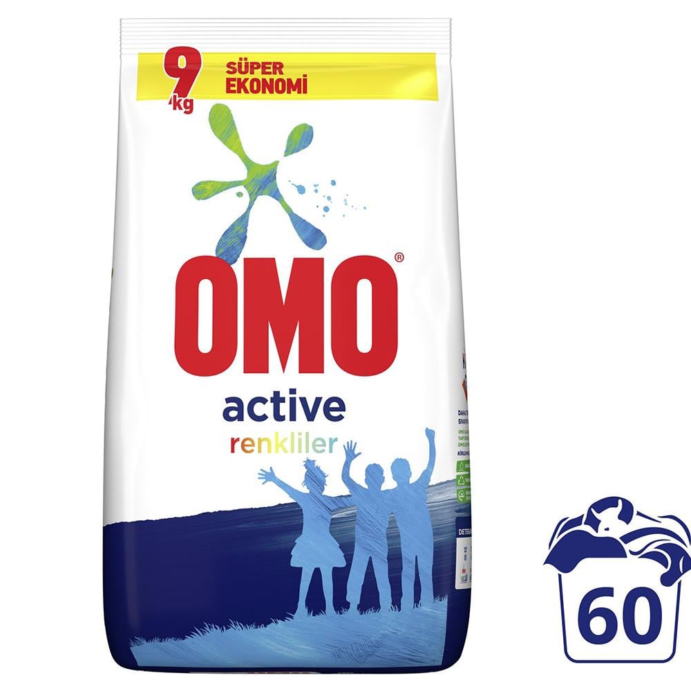 OMO ACTİVE RENKLİLER 9 KGTOZ DETERJANOMO68878298
