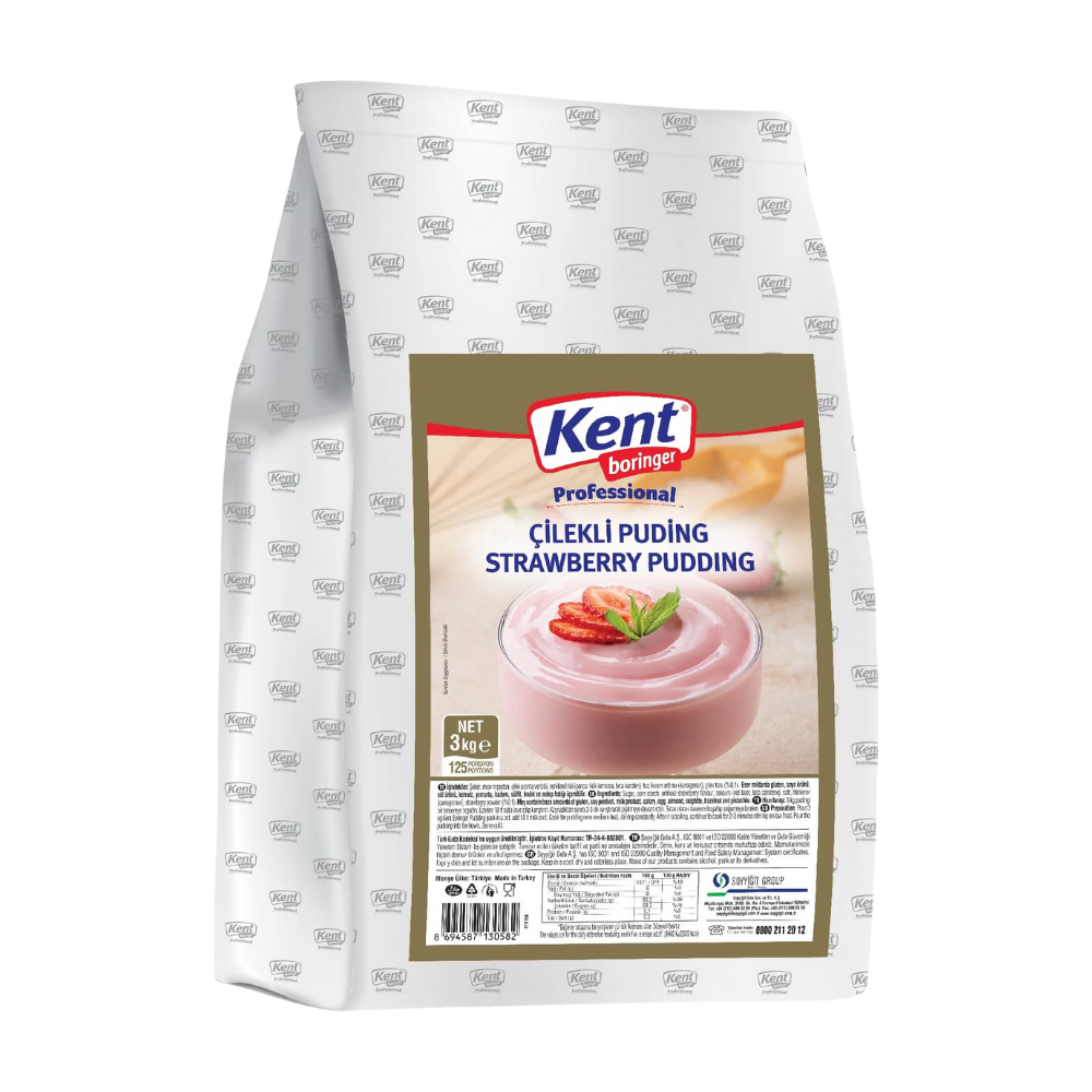 KENT BORİNGER PUDİNG ÇİLEKLİ 3 KGTOZ TATLILARBORİNGERMYT01247
