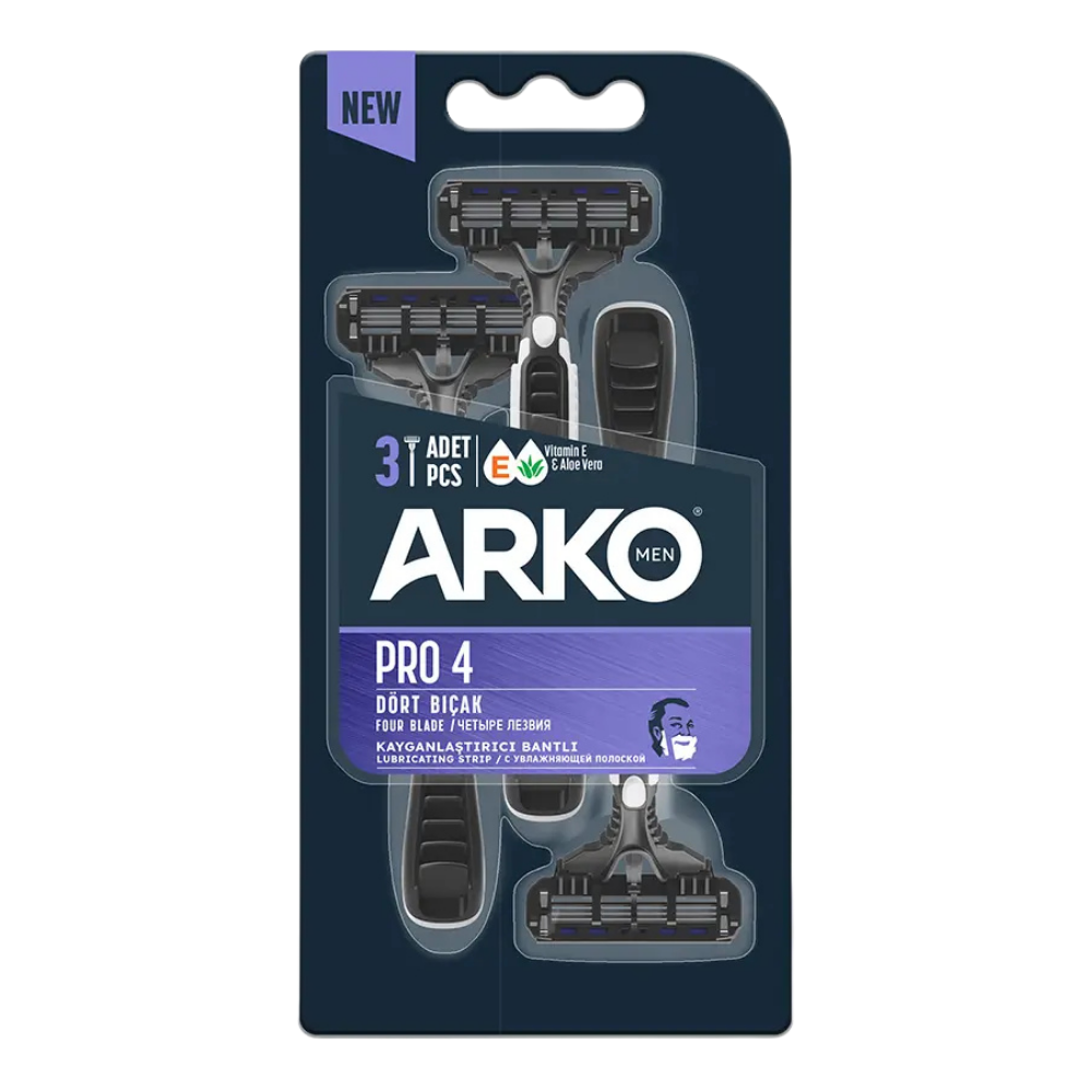 ARKO MEN PRO 4 TRAŞ BIÇAĞI BLISTERTRAŞ BIÇAĞIARKO611478