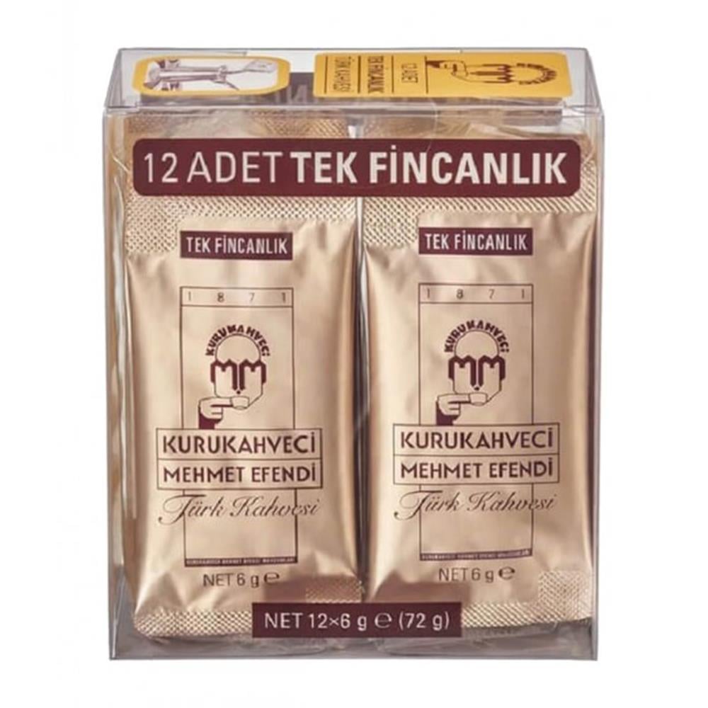 MEHMET EFENDİ ÇEKİLMİŞ TÜRK KAHVESİ 12X6 GRTÜRK KAHVESİMEHMET EFENDİ100205010