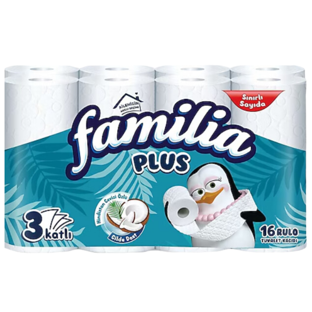 FAMİLİA PLUS COCONUT ÖZLÜ 16'LI TUVALET KAĞIDITUVALET KAĞIDIMarkasız9295