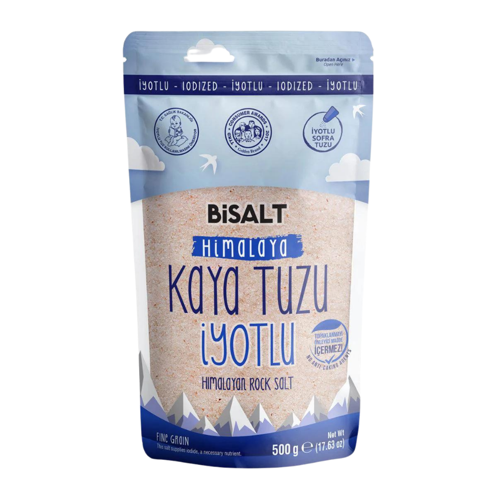 BİSALT HİMALAYA KAYA TUZU İYOTLU 500 GRTUZBİSALTBIS.HMLY.0007