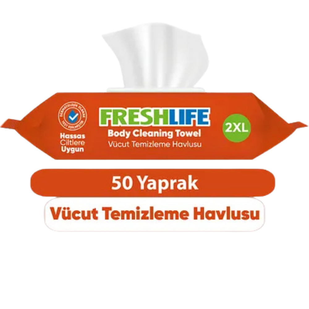 FRESHLİFE VUCÜT TEMİZLEME HAVLUSU 50 LİVÜCUT TEMİZLEME HAVLUSUFRESHLİFE9949