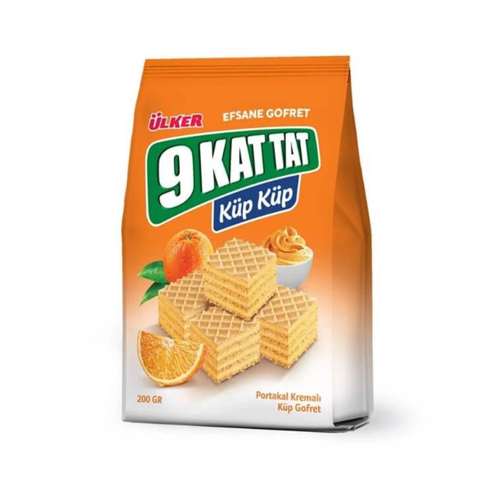 ÜLKER 9 KAT TAT KÜP GOFRET PORTAKALLIWAFER GOFRETÜLKER0086001