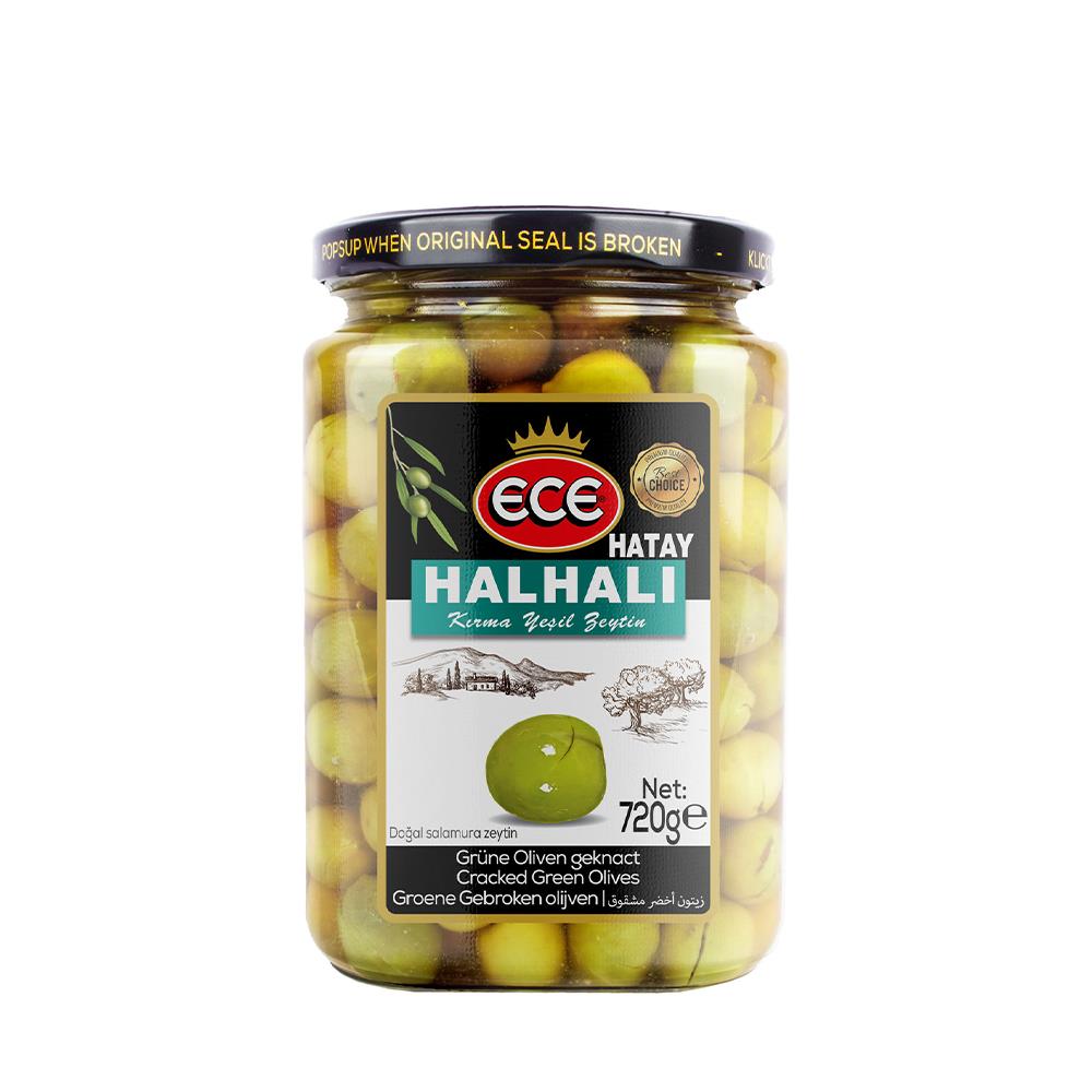 ECE YEŞİL ZEYTİN  HALHALİ KIRMA  720 GRYEŞİL ZEYTİNECE4946