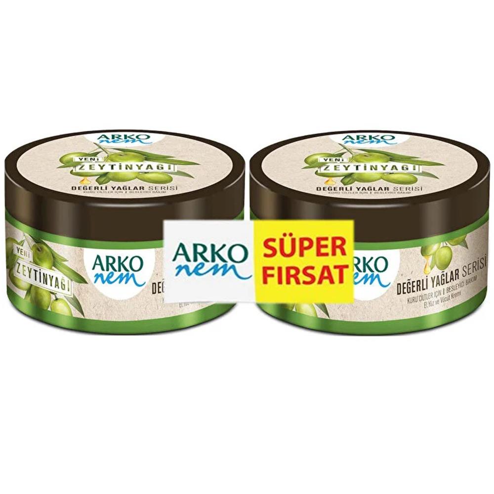 ARKO NEM 250+250ZEYTİN YAĞLI PROMO 2‘Lİ KREMYÜZ BAKIMARKO512195