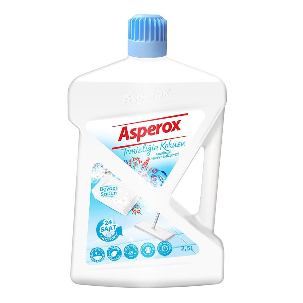 ASPEROX BEYAZ SABUN KOKULU YÜZEY TEMİZLEYİCİ 2.5 LT (TEMİZLİĞİN KOKUSU)YÜZEY TEMİZLEYİCİASPEROXYTAS0002