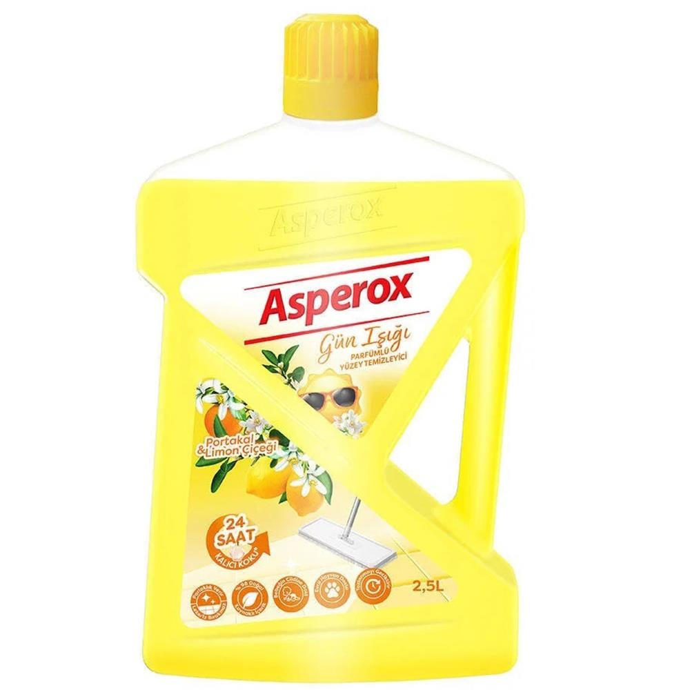 ASPEROX LİMON VE PORTAKAL ÇİÇEĞİ KOKULU YÜZEY TEMİZLEYİCİ 2.5 LT (GÜN IŞIĞI)YÜZEY TEMİZLEYİCİASPEROXYTAS0003